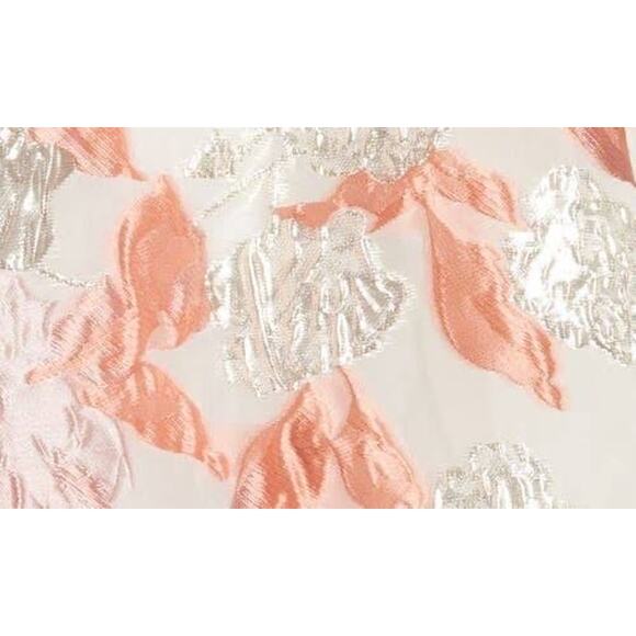 Mark + James Badgley Mischka Reo Brocade Floral V-Neck Cocktail Dress Size 12 - Picture 5 of 15